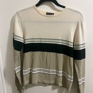 Esprit Women's Crewneck Sweater - Cream and Black